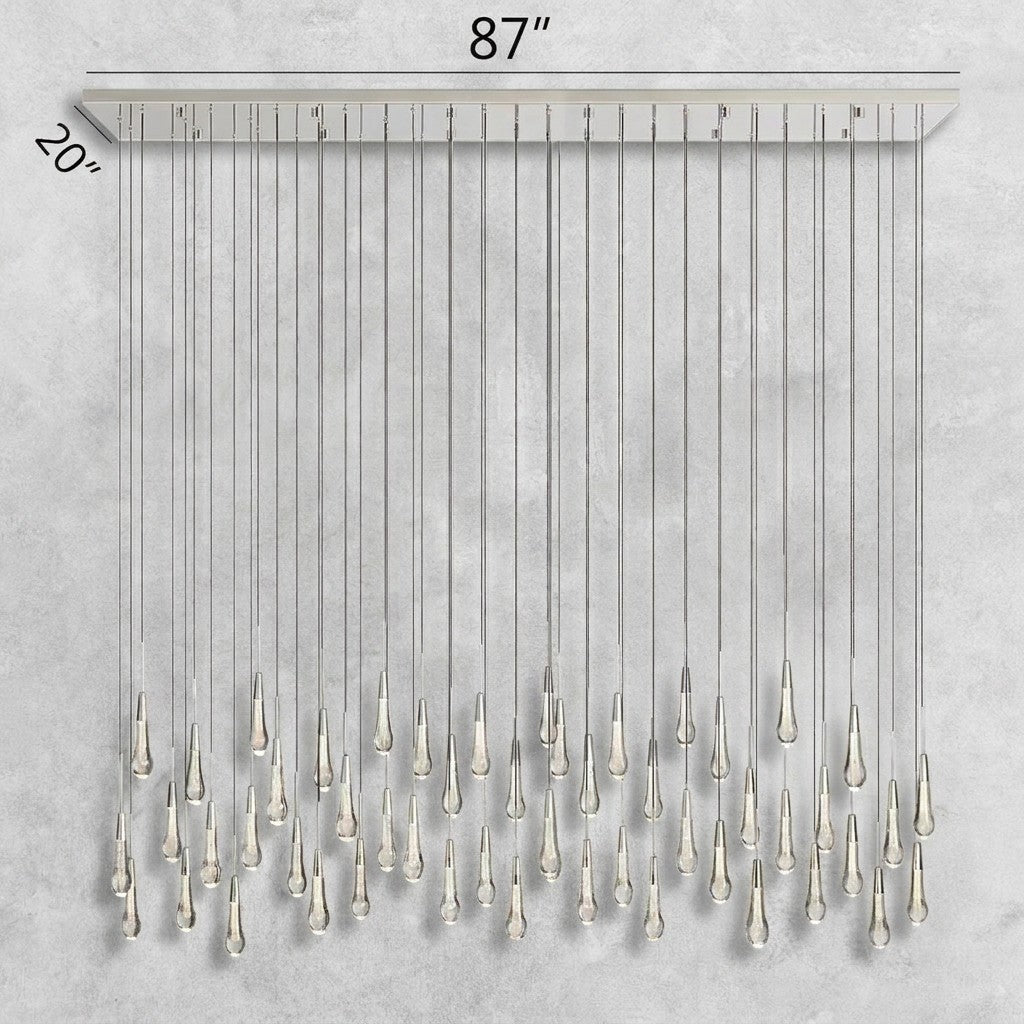 Soltaire Linear Chandelier 37"50"70"87"120"