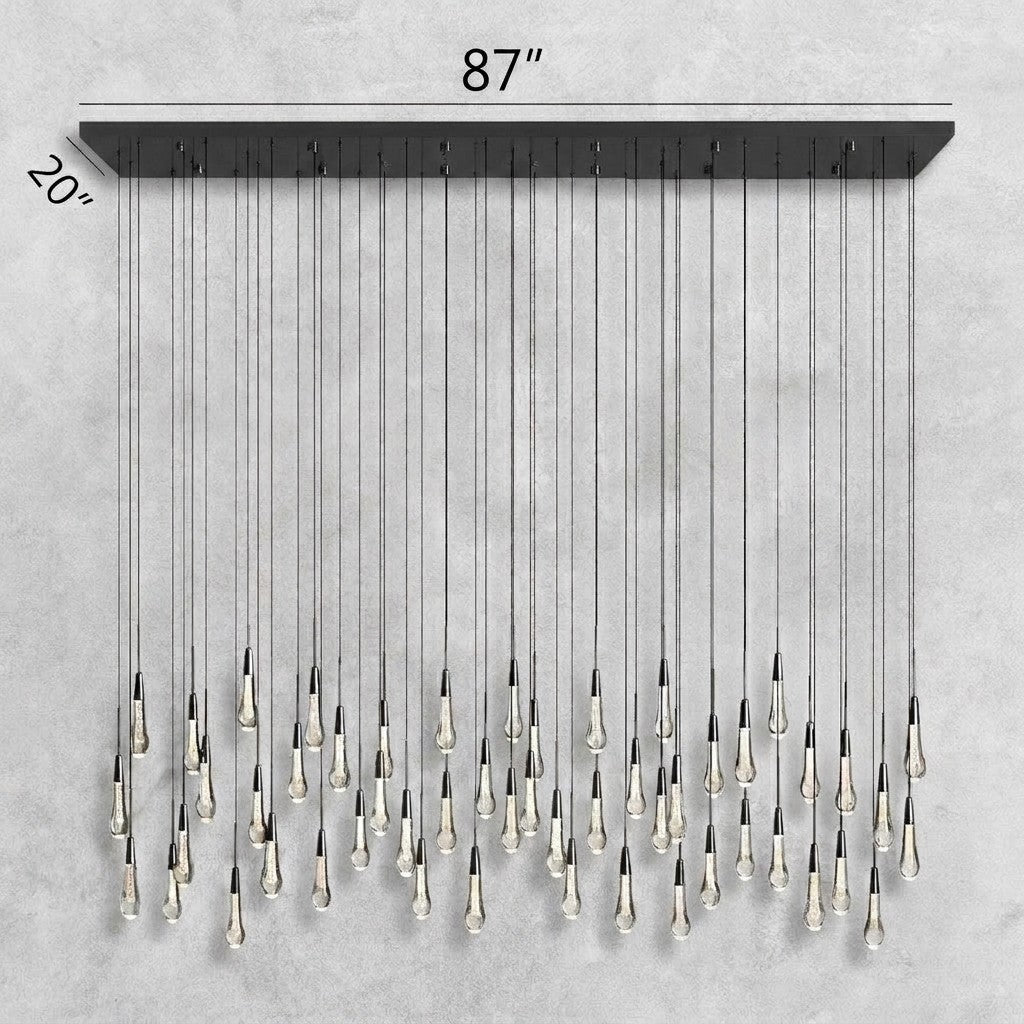 Soltaire Linear Chandelier 37"50"70"87"120"