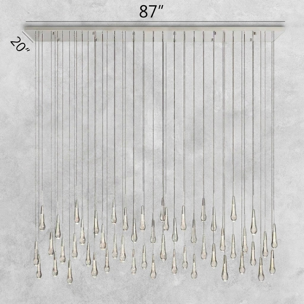 Soltaire Linear Chandelier 37"50"70"87"120"