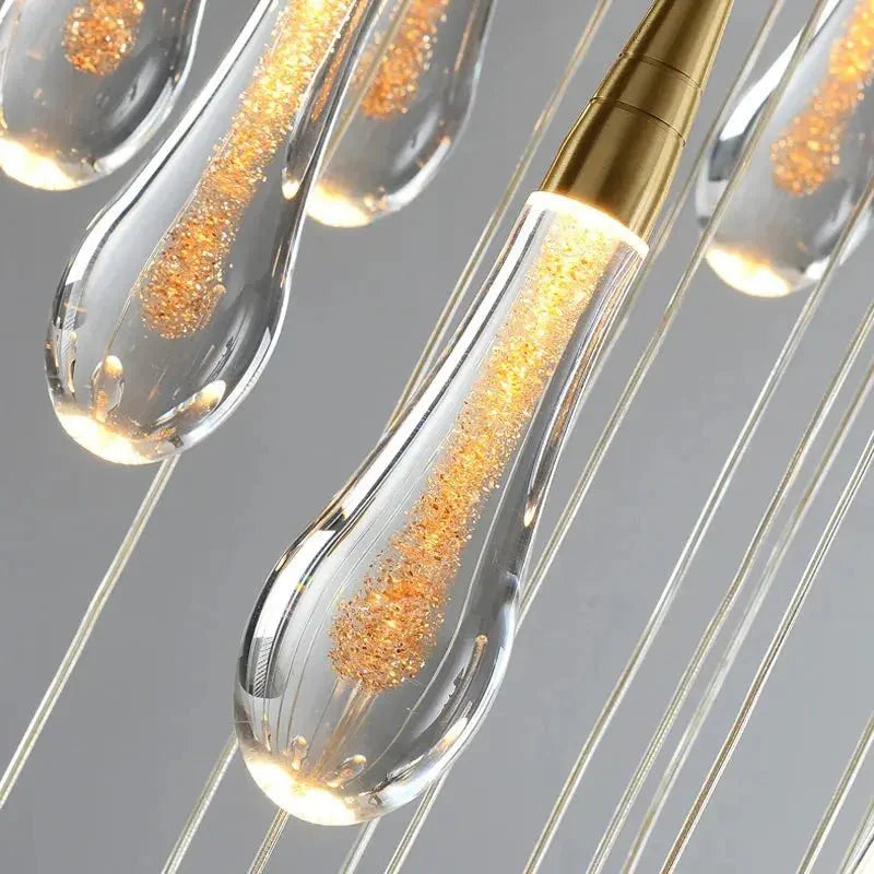 Spiral Raindrop Staircase Ceiling Lighting - 1 LightsWarm White 3000kTrivellolab