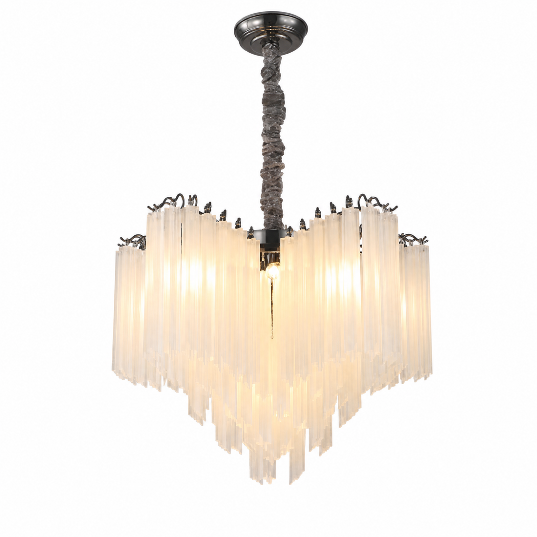 Stelo Glass Rod Chandelier — product photo