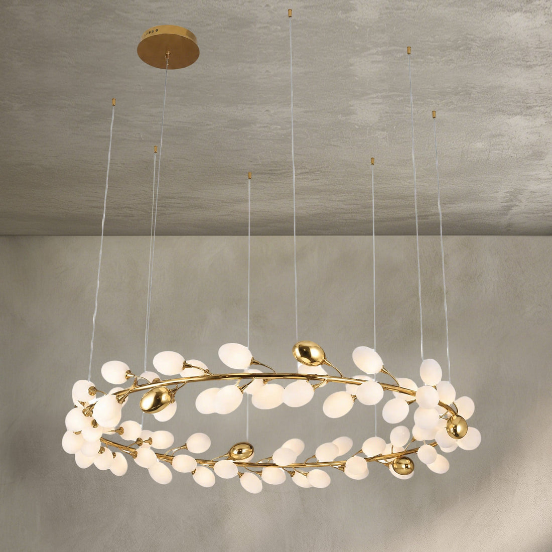 Stilla Brass Chandelier — product photo