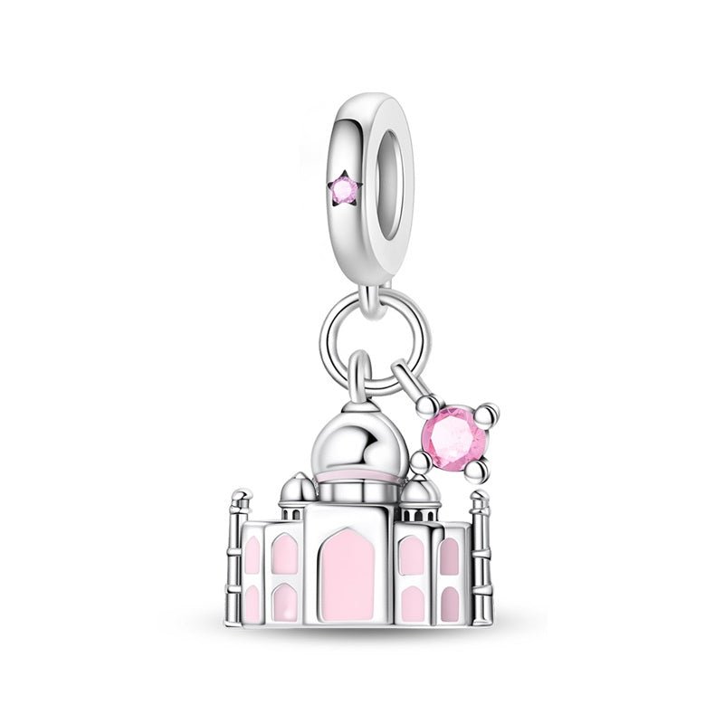 Trivellolab Taj Mahal with Crystal Accent Dangle Charm