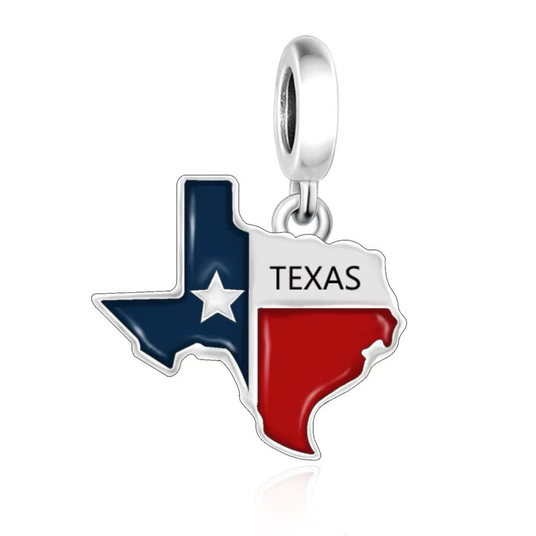 Trivellolab Texas Map Dangle Charm