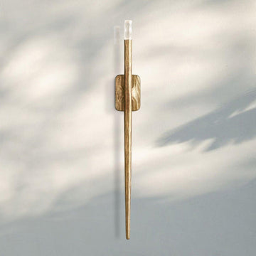 Thaddaus Grand Sconce 36″H-Forged Brass-