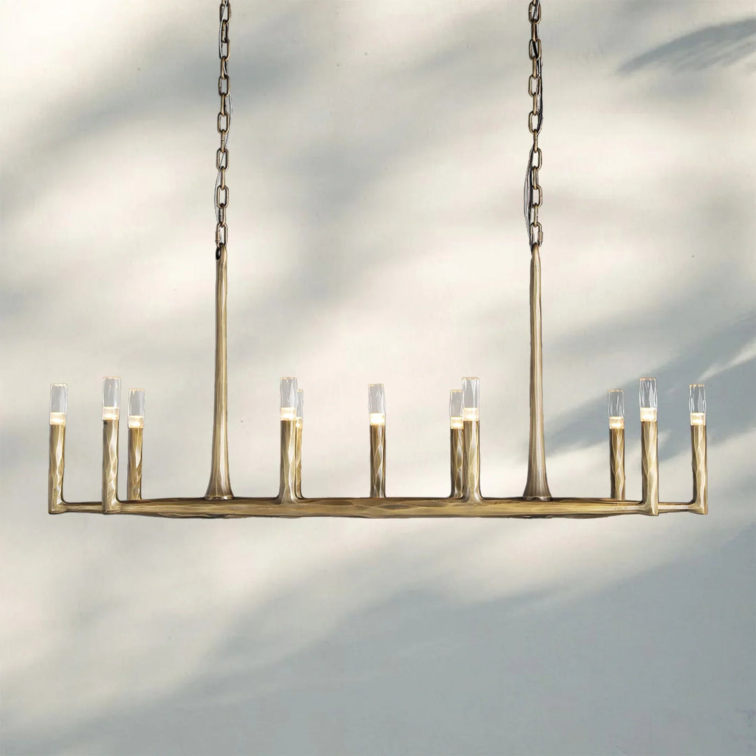 Thaddaus Hand-Forged Rectangle Chandelier 54'' 72''-
