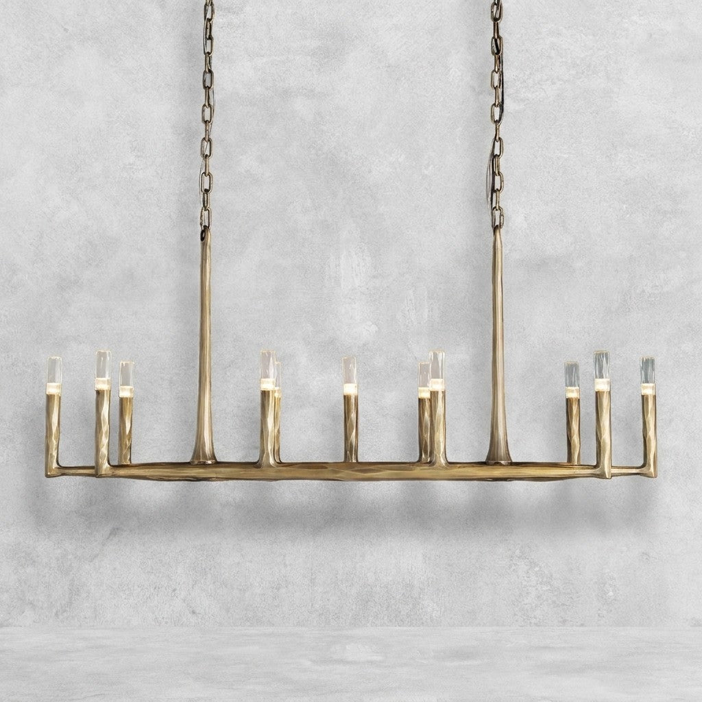 Thaddaus Hand-Forged Rectangle Chandelier 54'' 72''-