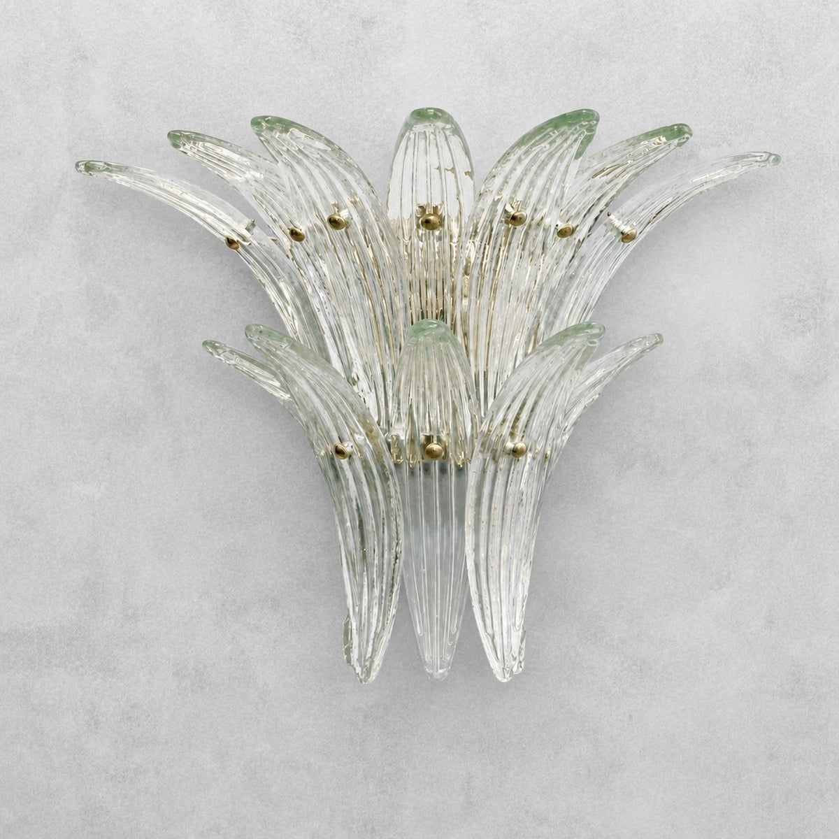 Two-Tier Glass Wall Sconce