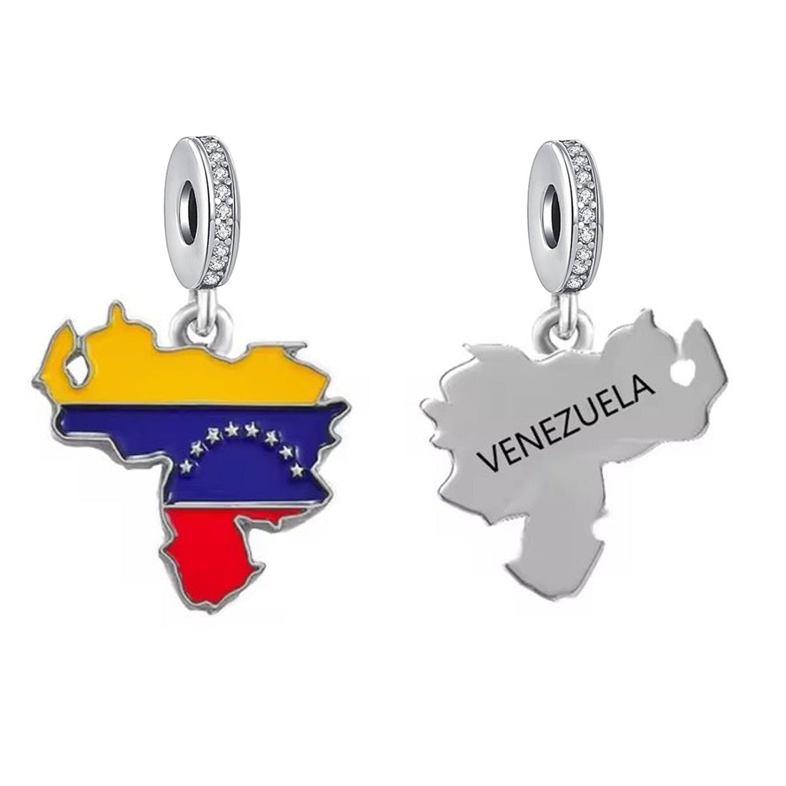 Trivellolab Venezuela Map Dangle Charm