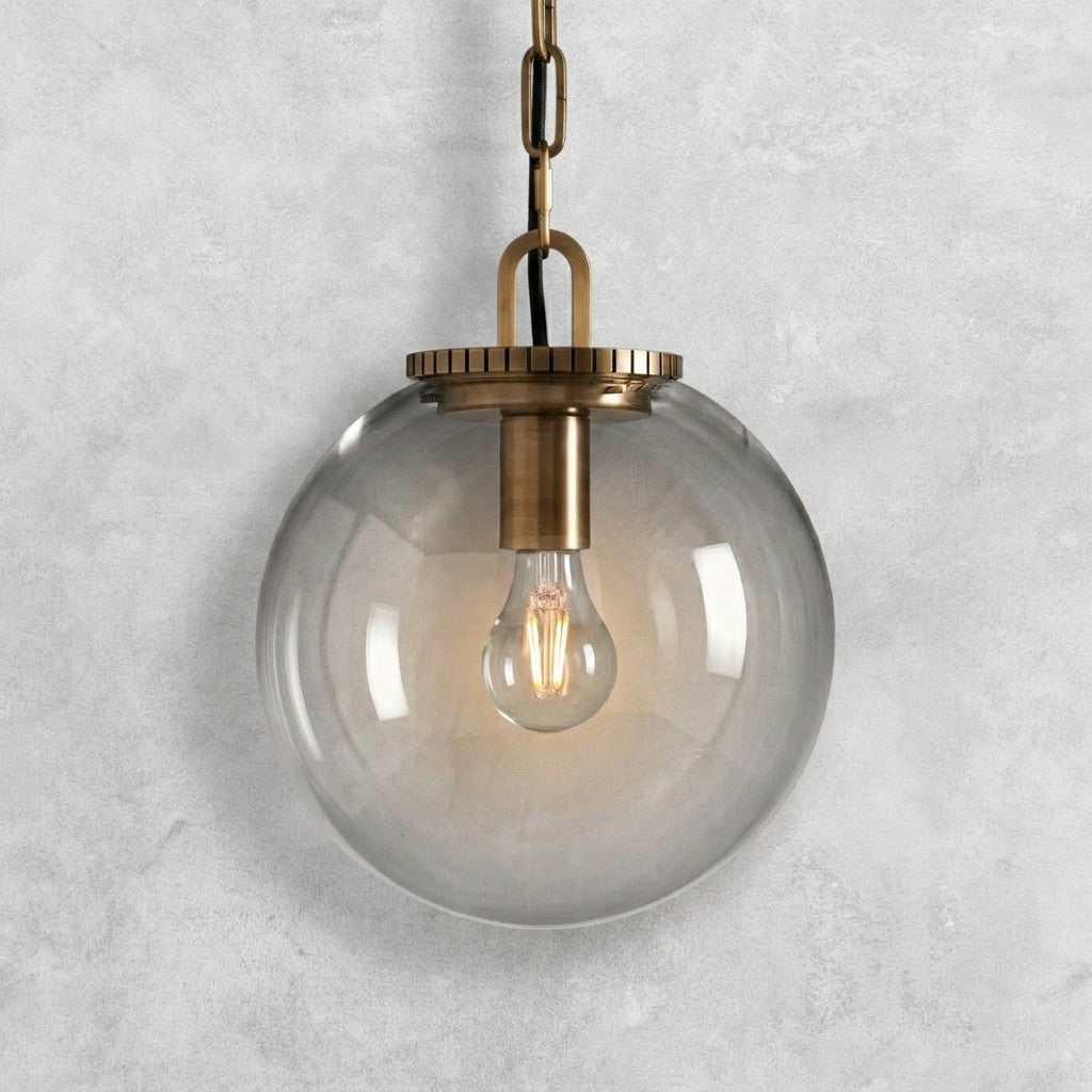 Langford Globe Pendant with Chain