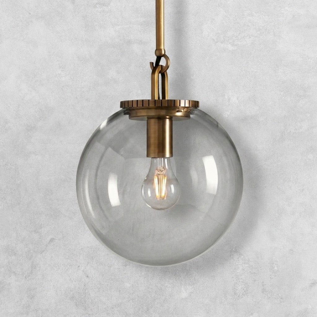 Langford Globe Pendant with Rod