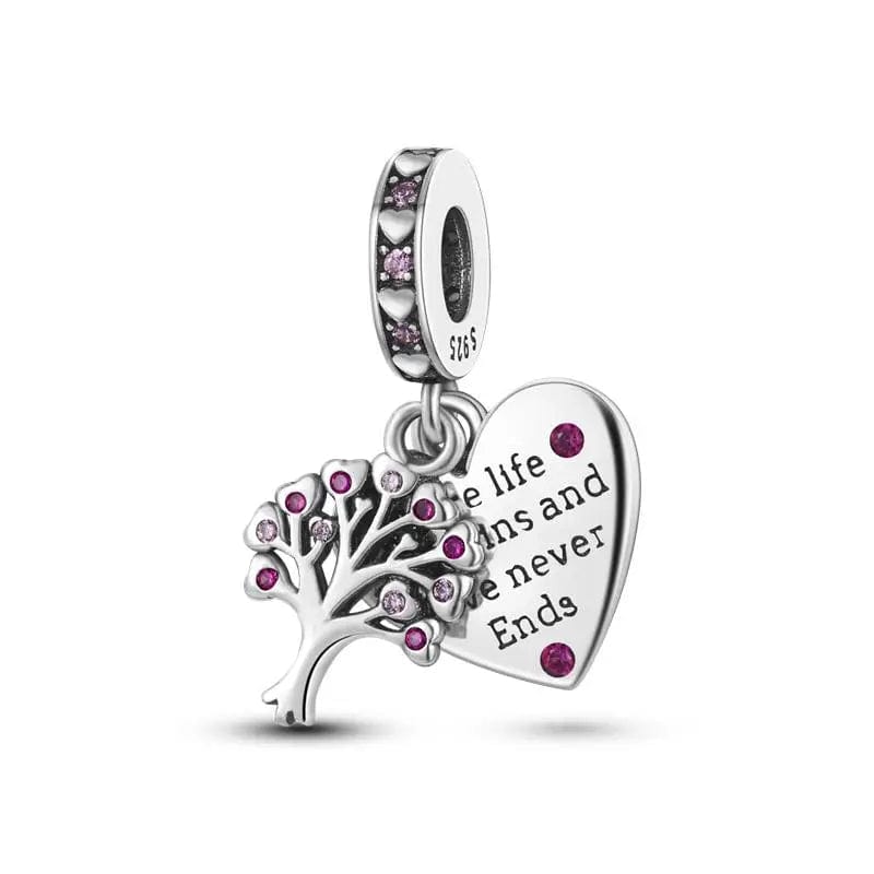 Trivellolab Where Life Begins And Love Never Ends Tree of Life Charm