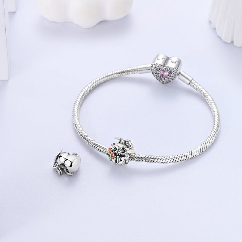 Trivellolab Wise Owl Graduation Charm