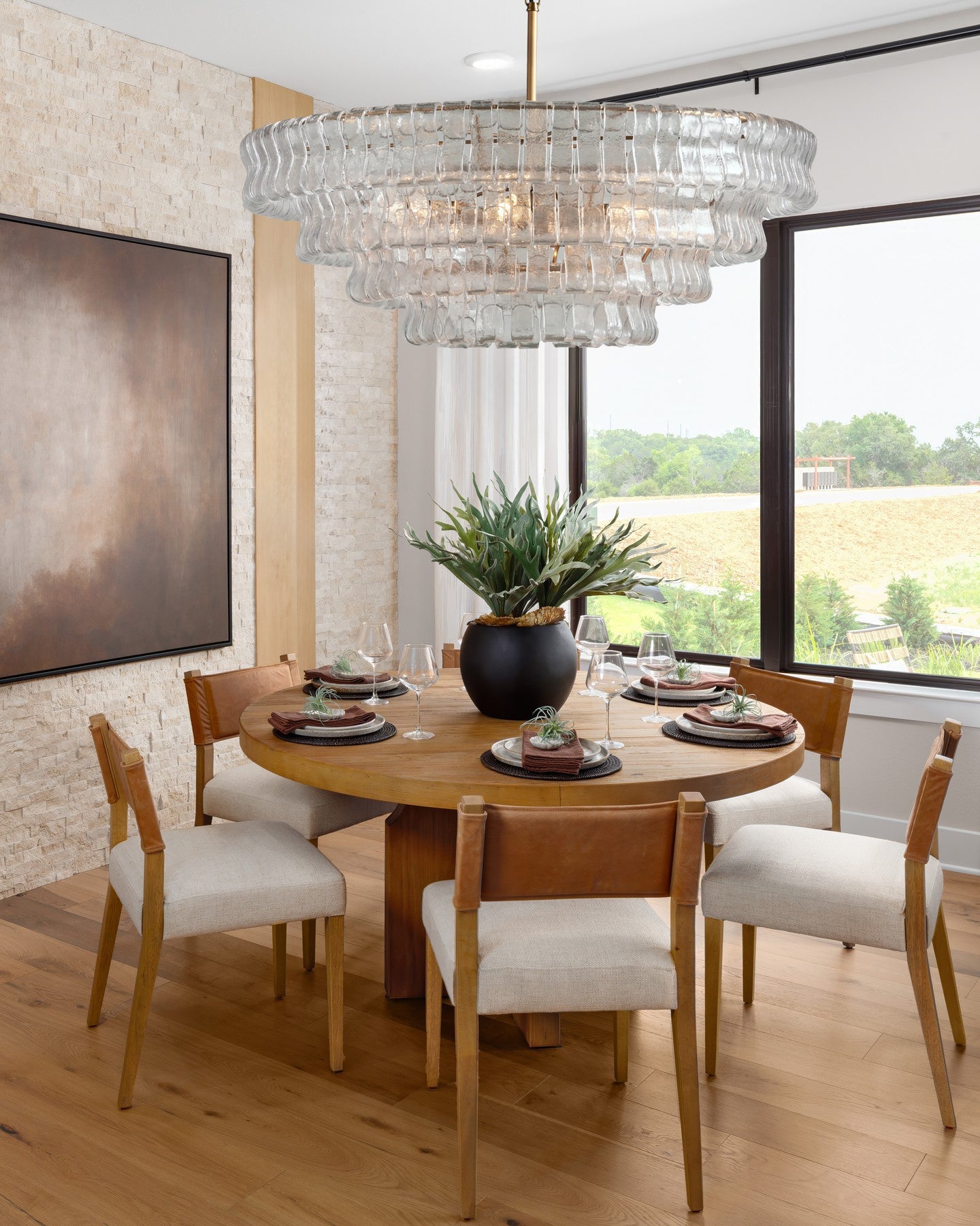 Ghiaccio Round Chandelier