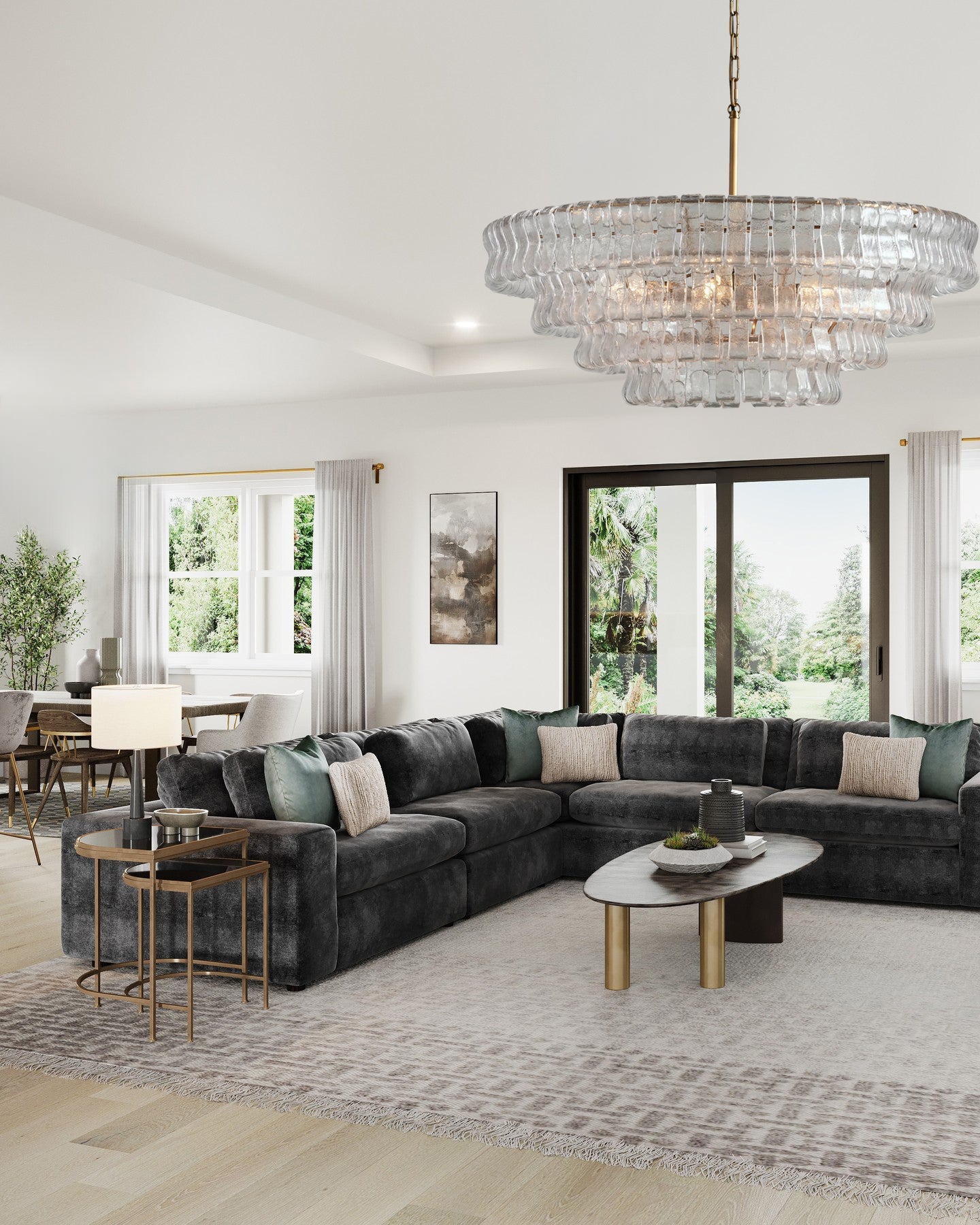 Ghiaccio Round Chandelier