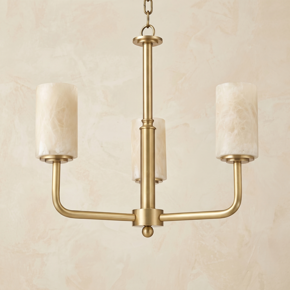 Brass 3-Arm Cylinder Alabaster Pendant Light — D600 — mra-brass-3-arm-cylinder-91068a-d600-product