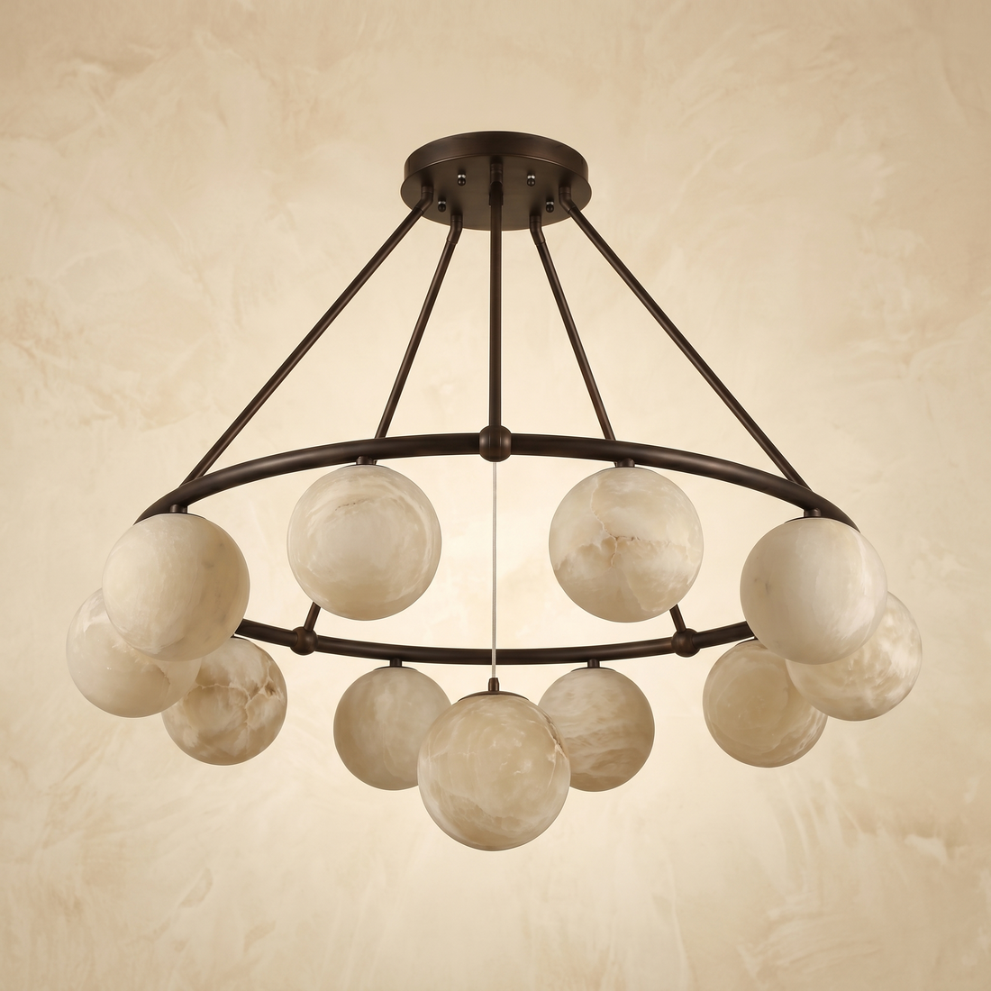 Ring Cluster Pendant Alabaster — D1030 — mra-ring-cluster-pendant-d1030-product