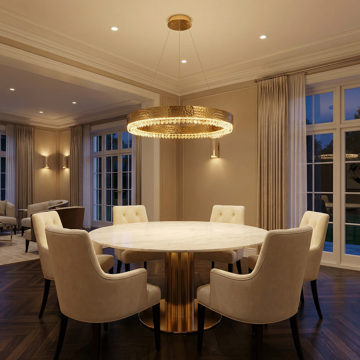 Trivellolab Series Crystal Pendant Light Style G - scene-1