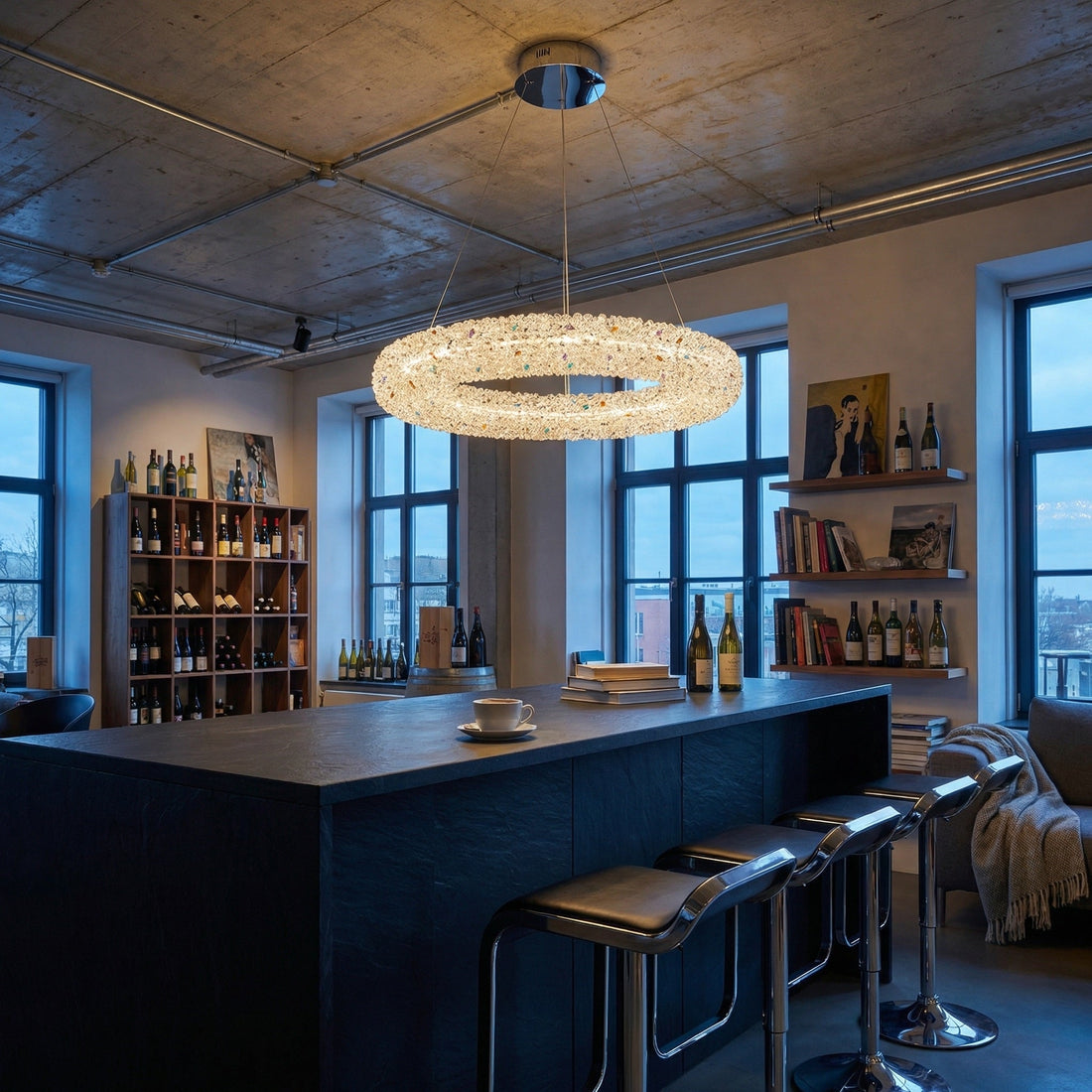 Trivellolab Series Crystal Pendant Light Style P - scene-3