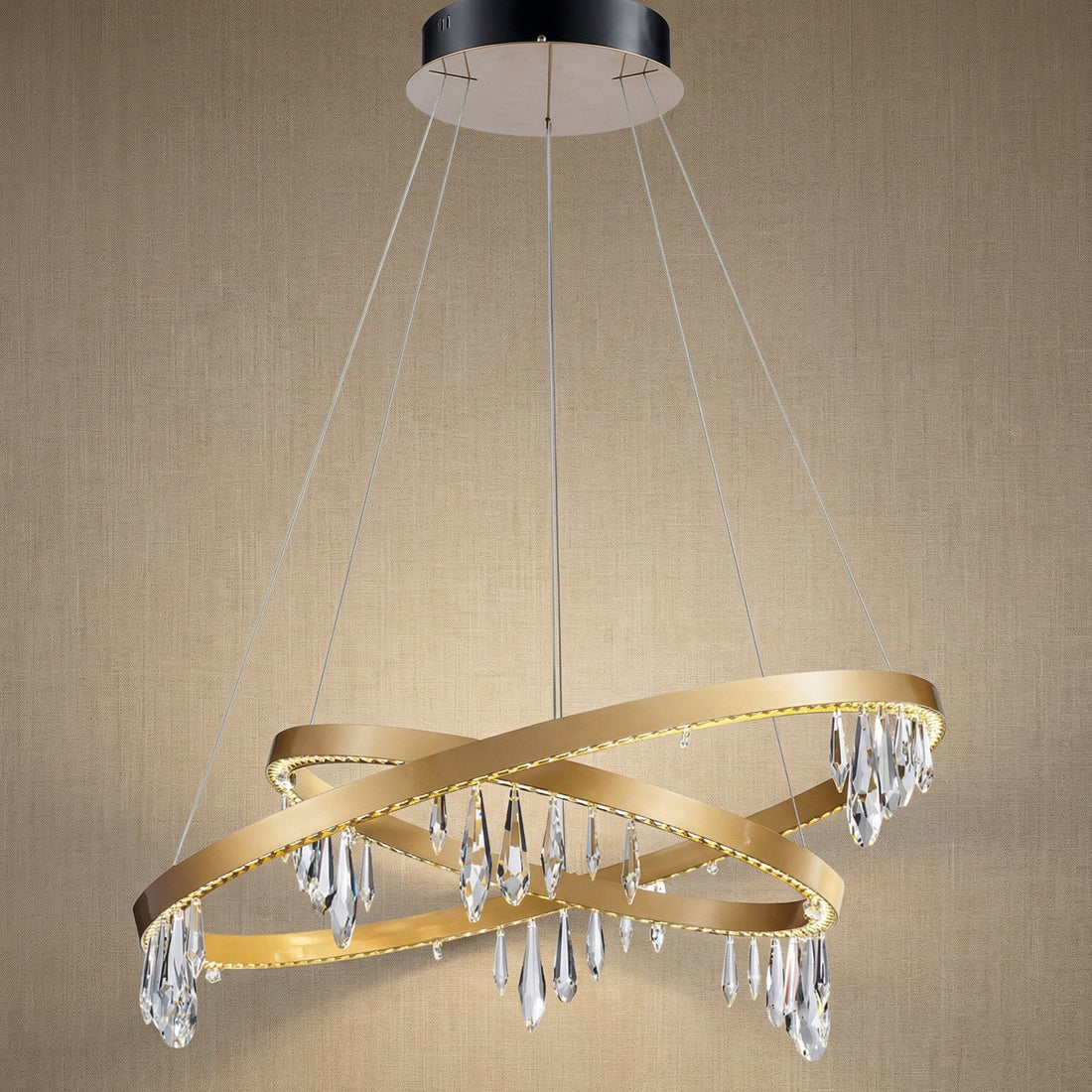 Trivellolab Series Nested Crystal Pendant Light Style E - 31" (Dia 800mm)
