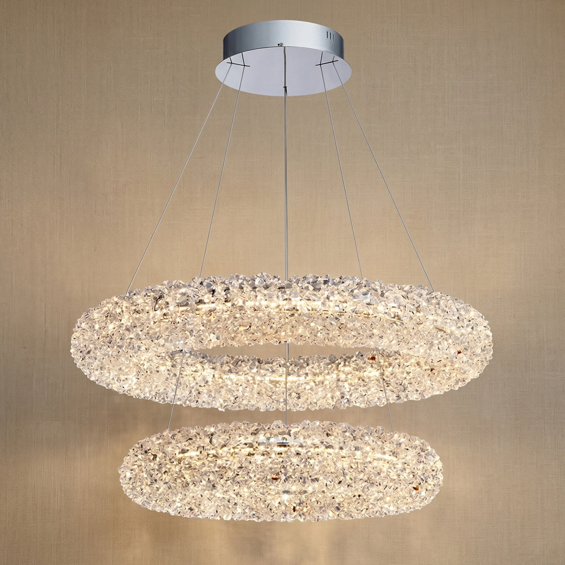 Trivellolab Series Nested Crystal Pendant Light Style F - 31" (Dia 800mm)