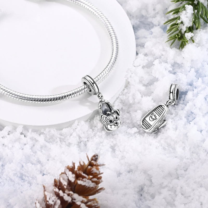 Trivellolab Yorkshire Terrier in Slipper Dangle Charm